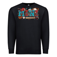 Black mini baseball Premium Sweatshirt - Zillion Design Studio