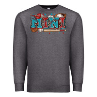 Charcoal Heather mini baseball Premium Sweatshirt - Zillion Design Studio