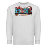 Dove Grey mini baseball Premium Sweatshirt - Zillion Design Studio