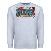 Heather Grey mini baseball Premium Sweatshirt - Zillion Design Studio