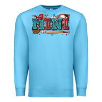Ocean Blue mini baseball Premium Sweatshirt - Zillion Design Studio