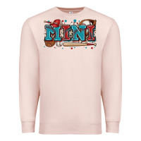Pale Pink mini baseball Premium Sweatshirt - Zillion Design Studio