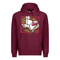 Burgundy leopard volleyball texas map Premium Hoodie - Jasminsmagicworld