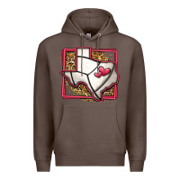Coffee leopard volleyball texas map Premium Hoodie - Jasminsmagicworld