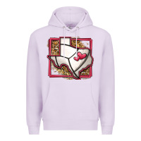 Lilac leopard volleyball texas map Premium Hoodie - Jasminsmagicworld
