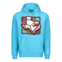 Ocean Blue leopard volleyball texas map Premium Hoodie - Jasminsmagicworld