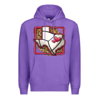 Purple leopard volleyball texas map Premium Hoodie - Jasminsmagicworld