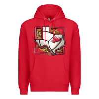 Red leopard volleyball texas map Premium Hoodie - Jasminsmagicworld