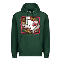Sports Green leopard volleyball texas map Premium Hoodie - Jasminsmagicworld