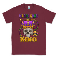 Burgundy skull mardi gras king Classic Tee - FaDigitalArtStudio