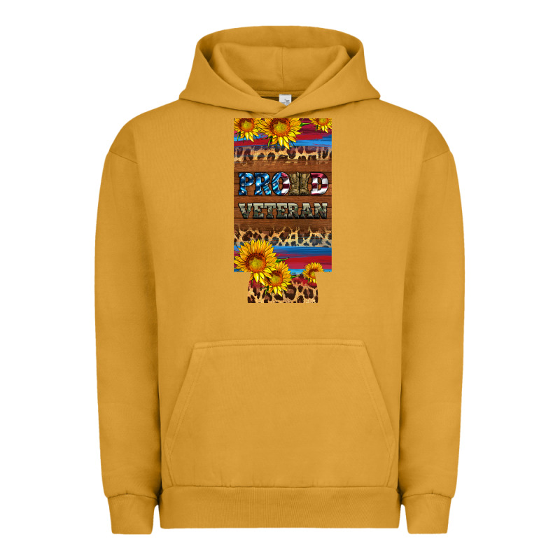 Proud Veteran 12 Oz Slim Can Cooler Urban Hoodie by Artiststas | Teevron
