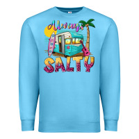 Ocean Blue always salty with caravan Premium Sweatshirt - texasbilliewilder