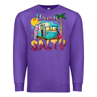 Purple always salty with caravan Premium Sweatshirt - texasbilliewilder