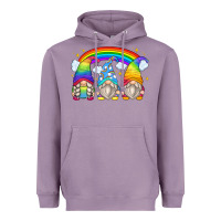 Lavender rainbow gnomes Heavyweight Hoodie - Zillion Design Studio