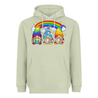 Matcha rainbow gnomes Heavyweight Hoodie - Zillion Design Studio