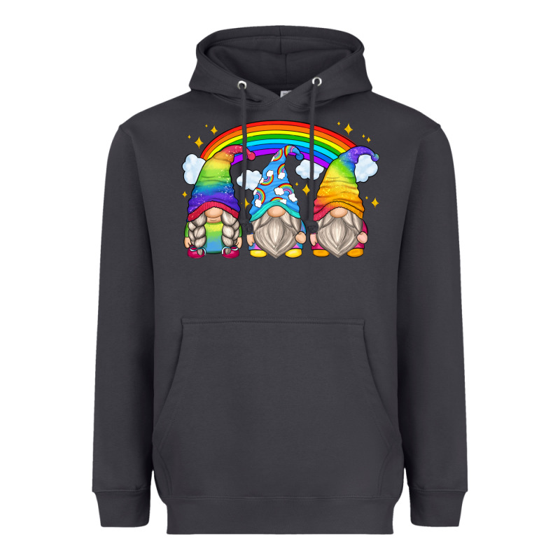 Rainbow Gnomes Heavyweight Hoodie by Zillion Design Studio | Teevron