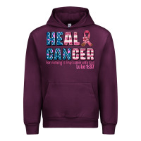 Mauve Wine heal cancer with cancer ribbon Urban Hoodie - AdoDesignShop