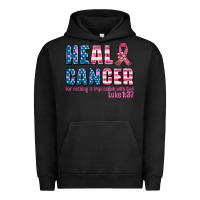Pigment Black heal cancer with cancer ribbon Urban Hoodie - AdoDesignShop
