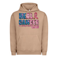 Pigment Burro heal cancer with cancer ribbon Urban Hoodie - AdoDesignShop