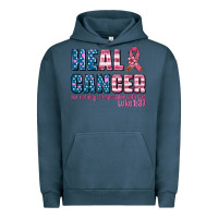 Pigment Midnight Navy heal cancer with cancer ribbon Urban Hoodie - AdoDesignShop