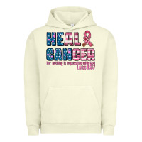 Pigment Pistachio heal cancer with cancer ribbon Urban Hoodie - AdoDesignShop