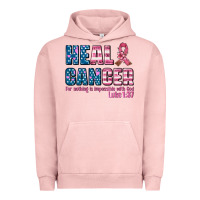 Pigment Salmon heal cancer with cancer ribbon Urban Hoodie - AdoDesignShop