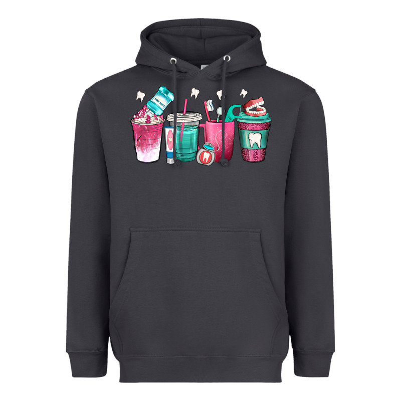 Dentist Coffee Cups Heavyweight Hoodie by texasbilliewilder | Teevron