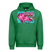Emerald fight with boxing gloves and cancer ribbon Urban Hoodie - AdoDesignShop