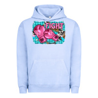 Pigment Grape Ice fight with boxing gloves and cancer ribbon Urban Hoodie - AdoDesignShop