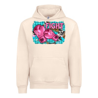 Sandshell fight with boxing gloves and cancer ribbon Urban Hoodie - AdoDesignShop