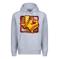 Leopard Softball Texas Map Premium Hoodie | Teevron