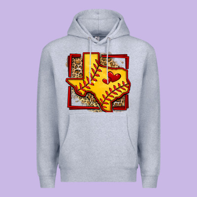 Leopard Softball Texas Map Premium Hoodie Designed By Jasminsmagicworld