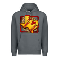 Rock leopard softball texas map Premium Hoodie - Jasminsmagicworld