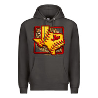 Smoke leopard softball texas map Premium Hoodie - Jasminsmagicworld