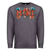 Charcoal Heather mini American football Premium Sweatshirt - Zillion Design Studio