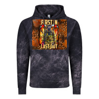 Cloud Black first in last out firefighter Vintage Hoodie - AdoDesignShop
