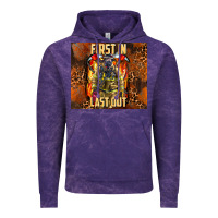 Cloud Purple first in last out firefighter Vintage Hoodie - AdoDesignShop