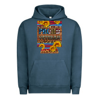 Pigment Midnight Navy proud veteran  12 oz regular can cooler Urban Hoodie - Artiststas