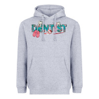 Heather Grey dentist Heavyweight Hoodie - texasbilliewilder
