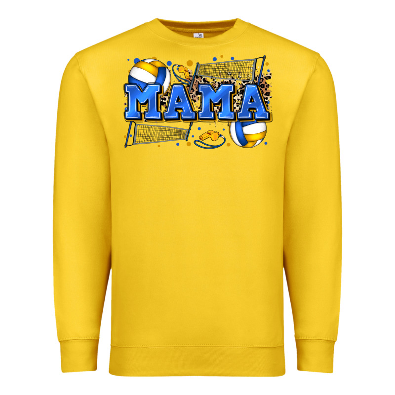 Mama Volleyball Premium Sweatshirt by Zillion Design Studio | Teevron