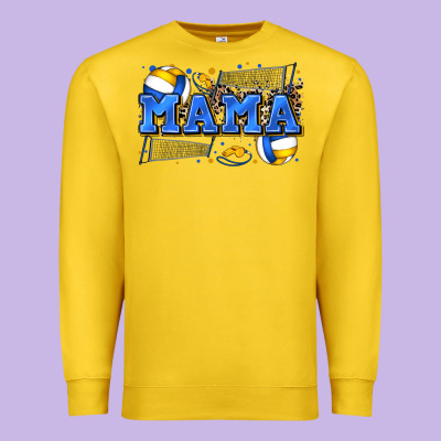 Mama Volleyball Premium Sweatshirt Designed By Zillion Design Studio