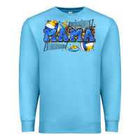 Ocean Blue mama volleyball Premium Sweatshirt - Zillion Design Studio