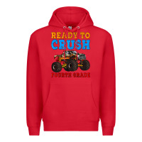 Red ready to crush fourth grade Premium Hoodie - Artiststas