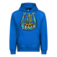 Cobalt cactus horseshoe Urban Hoodie - JahusDesignShop