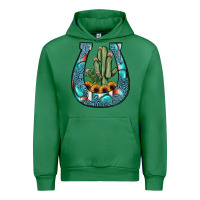 Emerald cactus horseshoe Urban Hoodie - JahusDesignShop