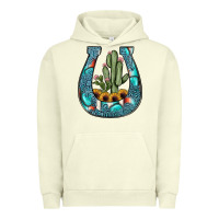Pigment Pistachio cactus horseshoe Urban Hoodie - JahusDesignShop