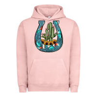 Pigment Salmon cactus horseshoe Urban Hoodie - JahusDesignShop