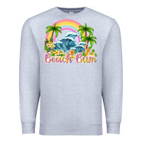 Heather Grey beach bum Premium Sweatshirt - texasbilliewilder