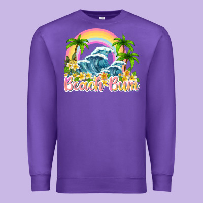Beach Bum Premium Sweatshirt Designed By Texasbilliewilder