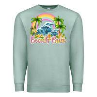 Seafoam beach bum Premium Sweatshirt - texasbilliewilder
